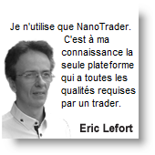 Ce qu'Eric Lefort dit de NanoTrader